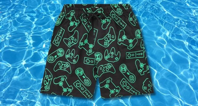 Gaming Polyester Swim Shorts