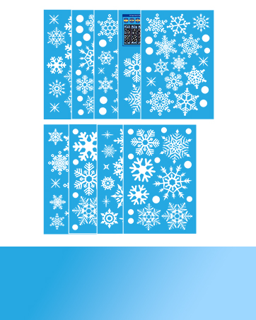 christmas window stickers
