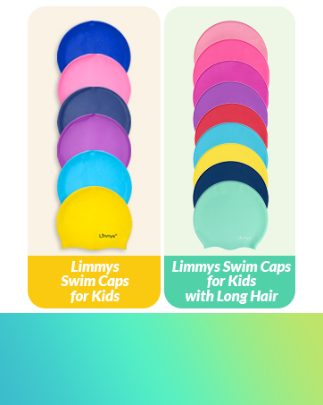 Limmys swim caps, swim caps for kids