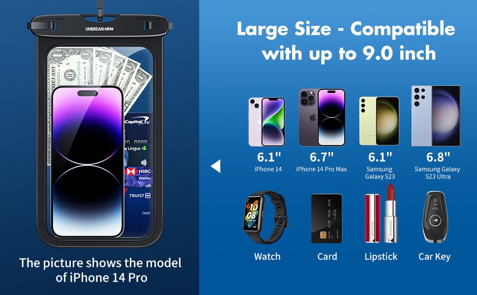 BIG WATERPROOF phone POUCH 