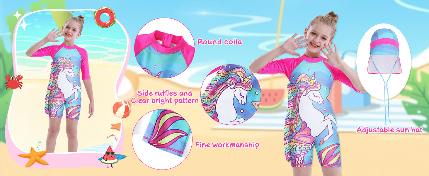 unicorn swimming costume