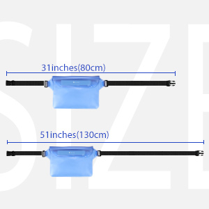 Waterproof Pouch Bag with Adjustable Waist Strap