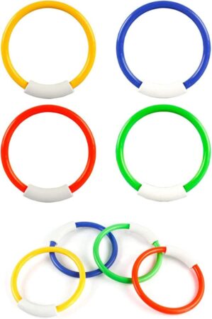 8 Pcs Dive Rings Underwater Swimmin...
