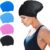 SUSNUAN Swimming Cap for Women Men, Large Swimming Cap for Women Silicone Swimming Hat for Long Hair, Adult Swimming Hat Swim Cap