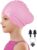 Lasmare Kids Long Hair Swimming Cap for Girls Boys, 2 Size Silicone Swimming Hat for Age 3-15 Toddler Children Teens, Waterproof Swim Cap Bathing Hat with Ear Plugs & Nose Clip to Keep Hair Dry