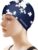 Swim Cap Women, Silicone Swimming Caps for Long Hair Anti Slip Waterproof Swim Caps for Womens Adult, Comfortable Bathing Cap Swimming Hats Fit for Curly Short Medium Long Thick Hairs