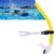Focevi swim snorkel for lap swimming,adult swimmers snorkeling gear for swimming snorkel training in pool and Open Water,Center Mount Comfortable Silicone Mouthpiece One-Way Purge Valve