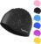 Nepfaivy Kids Swimming Cap Waterproof – Updated Size Silicone Swimming Hat Kids Colorful, Comfortable Anti Slip Boys and Girls Swimming Cap, Stretchable and Durable Swim Cap for Kids 6-14 Years