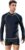 HDTIYUYP Rash Vest Mens Long-Sleeve – UPF Rash Guards Adult Swim Shirts Male UV Sun Produtction Swim Top Repreve® Recycle Surfing Top Beach Water Sports Tops with Thumbholes