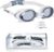 Swim Goggles Shortsighted Swimming Goggles Anti Fog UV Protection Fit for Adult Men Women Youth, No Leaking Tinted Flat Lens