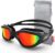 ZIONOR Swimming Goggles, G1 Wide View Polarized Swim Goggles with UV Protection Watertight Anti-fog Mirrored/Smoke Lens Adjustable Strap Comfort for Adult Men Women Junior – Open Water/Indoor