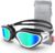 ZIONOR Swimming Goggles, G1 Wide View Polarized Swim Goggles with UV Protection Watertight Anti-fog Mirrored/Smoke Lens Adjustable Strap Comfort for Adult Men Women Junior – Open Water/Indoor