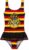 Harry Potter Girls One Piece Swimming Costume, Comfy Swimwear Beach Pool