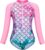 Berich Swimming Costume Girls One Piece Swimsuit Girls Swimwear UV Protection Rash Guard Kids Swimming Suit Bathing Suit
