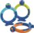 Zoggs Children’s Zoggy Dive Rings Pool Toy and Game (Pack of 3)