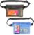 Syncwire Waterproof Pouch Bag with Adjustable Waist Strap (2 Pack) – IP68 Waterproof Waist Bag Screen Touchable Dry Bag with Adjustable Belt for Beach, Swimming, Boating, Fishing, Hiking, etc