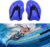 KEUGT Hand Paddle, Swimming Paddle, Swimming Training Paddle, Water Gloves to Help Upper Body Resistance, Adjustable Swimming Paddle, Adult Unisex Technical Paddle, Swimming Paddle